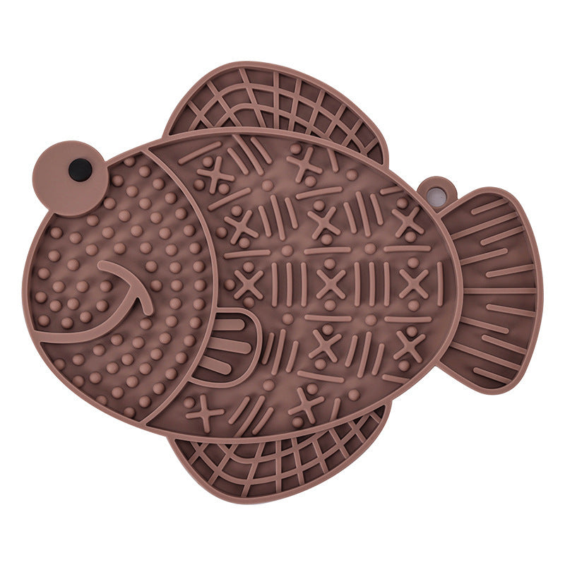 Silicone lik- en voermat voor honden met leuk design