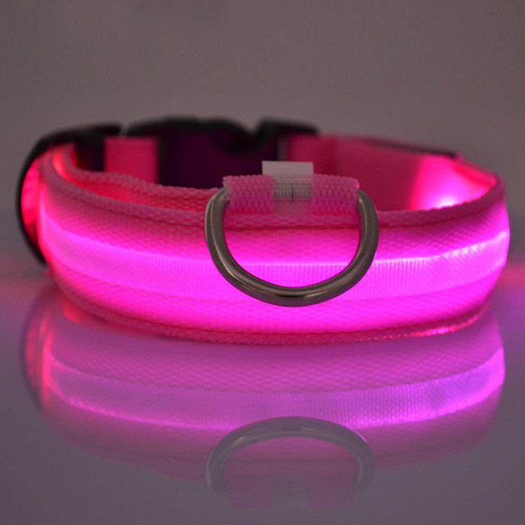 LED lichtgevende veilgheidshalsband voor honden