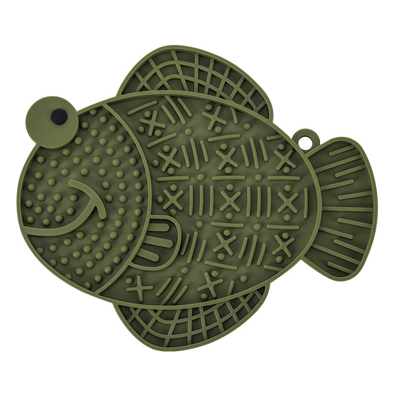 Silicone lik- en voermat voor honden met leuk design