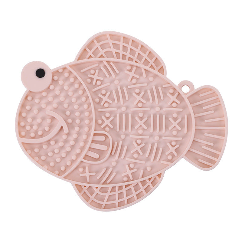 Silicone lik- en voermat voor honden met leuk design