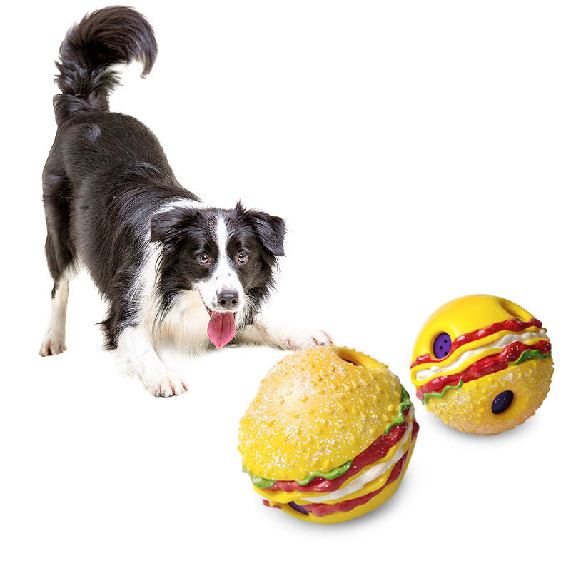 Squeaky hamburger speelgoed voor honden