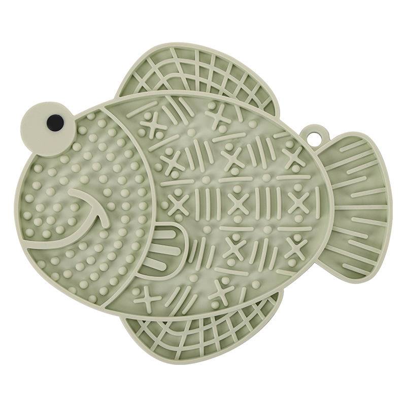 Silicone lik- en voermat voor honden met leuk design