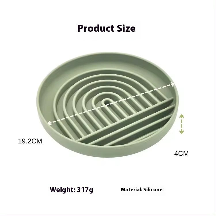 Anti-schrok slowfeeder silicone met zuignap