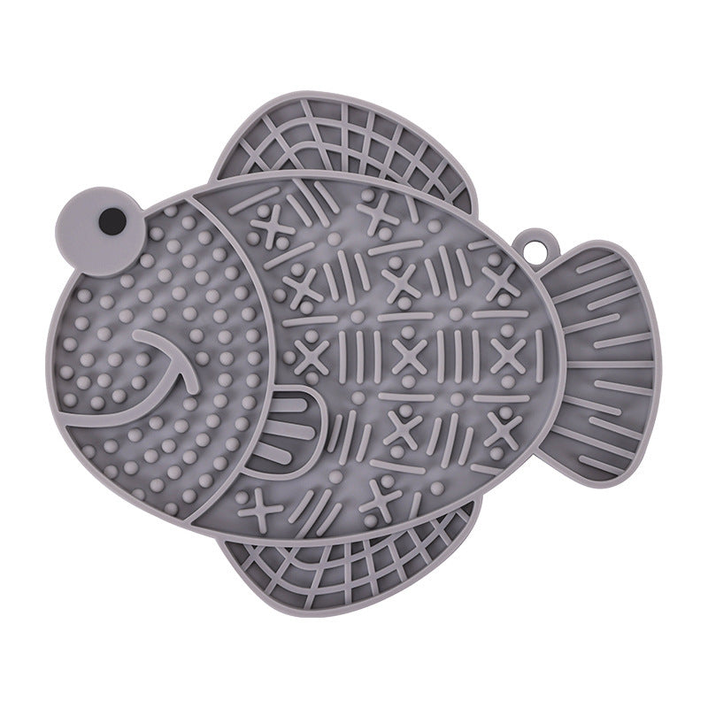 Silicone lik- en voermat voor honden met leuk design