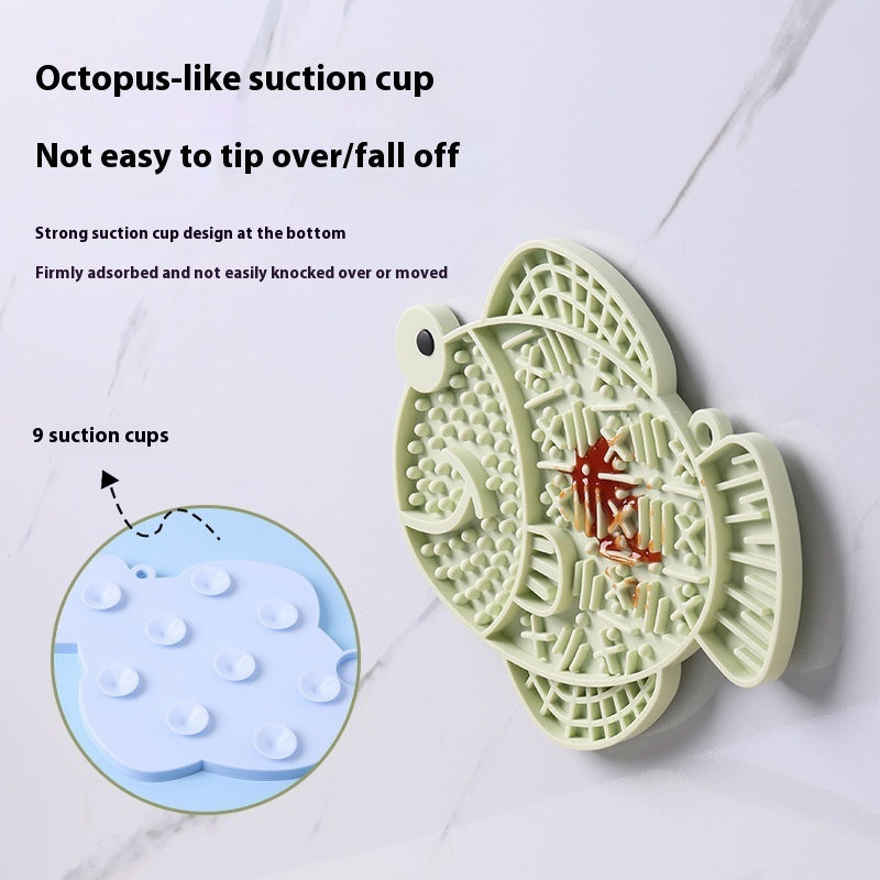 Silicone lik- en voermat voor honden met leuk design